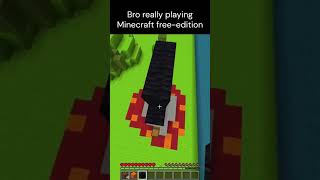 Bro really playing Minecraft freeedition minecraft memes minecraftmemes gaming funny music [upl. by Norved808]