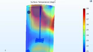 CSTR simulation by using COMSOL Multiphysics fluid flow heat transfer and mass transfer governing [upl. by Goulden]