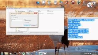 How to Change the LOGIN screen background in Windows 7 [upl. by Gruver828]