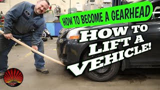 How to safely lift any vehicle with a hydraulic floor jack Unibodybody on frame vehicles shown [upl. by Gnav]