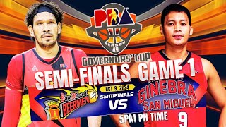 🔴LIVE PBA SMB VS GINEBRA SEMIFINALS GAME 1 LIVE SCORE smbliveupdate ginebraliveupdate pbalive [upl. by Yenettirb]