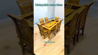 New wooden Dining table design ideas 💡youtubeshorts shorts diningtabledesign [upl. by Nhguaval652]