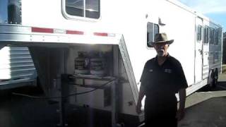 2009 featherliteHorse trailer live in quarters at Billy Howell Ford [upl. by Esirtal]