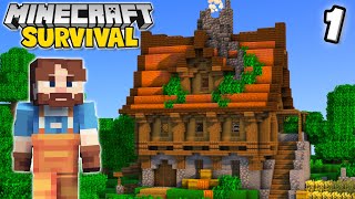 Starting My Perfect Minecraft World  Survival Lets Play  Episode 1 [upl. by Woodman]