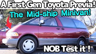 NOB Taniguchi Test Drive First Gen Toyota Previa  Estima  IS MidShip Minivan still Fresh [upl. by Buderus727]