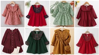 Winter Baby FrockLittle Girls Check FrocksLittle Girls Check Frocks New Winter Baby Frock Design [upl. by Jacquelyn]