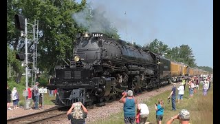 Union Pacific Big Boy 4884 4014 Steam Locomotive in Wisconsin 2019 [upl. by Trebled417]