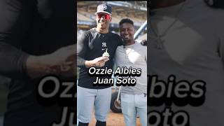 Ozzie Albies Surprises Juan Soto MLB 2024 mlb worldseries [upl. by Mannie]