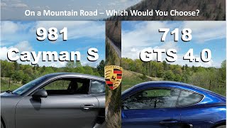 718 GTS 40 or 981 Cayman S  Drive Both  At The Same Time [upl. by Aible]