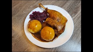 👀👀 Gänsekeulen knusprig saftig und zart 👌😋 ein echter Genuss 😋😋 [upl. by Saticilef]