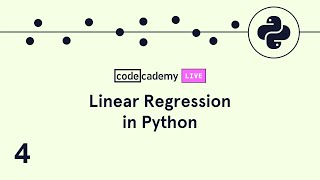 Codecademy Live Linear Regression 4 The Matrix Representation of the Linear Regression Problem [upl. by Lemkul]