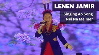 Lenen Jamir Singing Ni Na Meimer Ao song at Opening Ceremony Hornbill Festival [upl. by Hannala653]