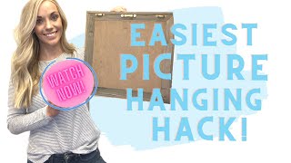 Watch this EASY Picture Hanging Hack  Decor Ideas lifehack [upl. by Kenison]