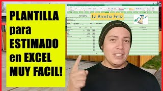 Como hacer estimados en EXCEL [upl. by Anbul]