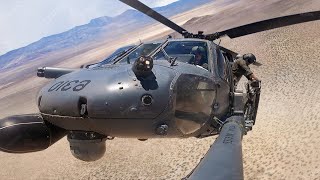 US Helicopter Impressive POV Search and Rescue Operations in the Desert [upl. by Bogosian]