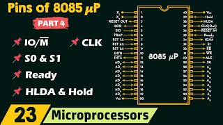 Pin Diagram of 8085 Microprocessor 𝜇P  Part 4 [upl. by Yakcm]