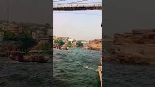 Boat ride at omkareshwar shivparvati shivji bholenath mahadev trending jyotirling [upl. by Whitehurst]