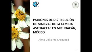 Patrones de distribución de malezas de la familia Asteraceae en Michoacán México [upl. by Irrabaj]