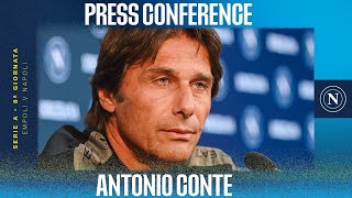 LIVE  La conferenza stampa di Mister Antonio Conte in vista di Empoli  Napoli [upl. by Lanrev]