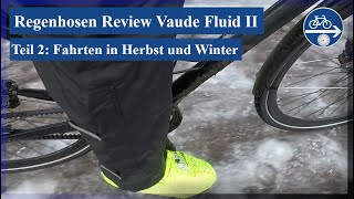 Regenhose Vaude Fluid II Review 2Teil [upl. by Airdnaed]