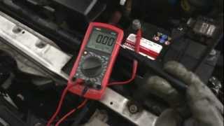 Car Battery Diagnosis and charging with the UNIT UT107 Multimeter and CTEK MXS Charger [upl. by Ahsekat]