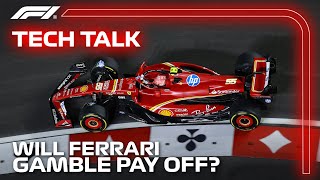 Will Ferrari’s Gamble Pay Off  F1TV Tech Talk  Cryptocom [upl. by Oliy]