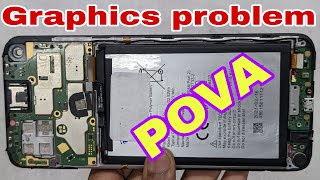 Tecno POVA graphics problem  tecno POVA LD7J LD7 water damage graphics problem solution [upl. by Illoh302]