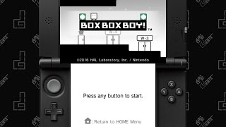 BOXBOXBOY  25 Minute Playthrough 3DS [upl. by Swope]