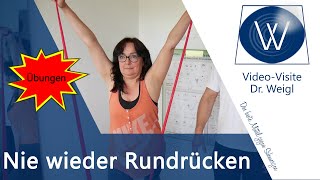 Nie wieder❗ Rundrücken wegtrainieren❓ Haltung verbessern mit diesen einfachen Übungen für Zuhause ✅ [upl. by Ma748]