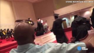 Racial remark during high school graduation shocks crowd [upl. by Olwena]