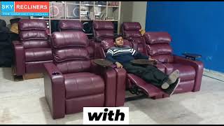 Ultimate Comfortable Home Theater Seating Recliner Sofa in India  PVR Seat Manufacturer in Delhi [upl. by Pardoes862]