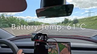 Tesla Model 3 Performance 2024 top speed 263kmh [upl. by Iatnwahs]