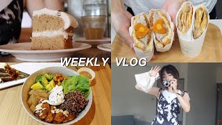 VLOG：鹹蛋黃芋泥肉鬆三明治、酪梨煎蛋拌飯🐷、紅蘿蔔蛋糕What i eat in a week  OOTD👗｜tangful [upl. by Acinomad]