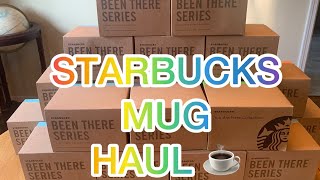 HUGE Starbucks Mug Collection from our road trip starbucksmug beenthereseries youarehere [upl. by Llenhoj]