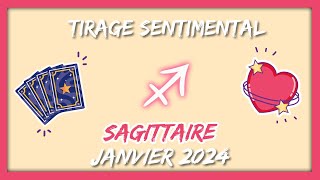 ❤️ SAGITTAIRE  JANVIER 2024  🤩 Un charme redoutable ❤️🔥 [upl. by Ansaev]