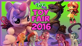 My Little Pony Hasbro Toy Fair 2016 Visit  Guardians of Harmony Flurry Heart amp More  BinsToyBin [upl. by Aloap355]