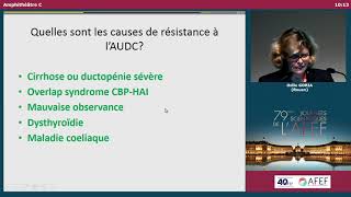 Cholestases chroniques quelles alternatives au traitement par acide ursodésoxycholique   O GORIA [upl. by Hardin]