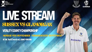 Sussex vs Glamorgan Live🔴  Vitality County Championship  Day Three [upl. by Ener]