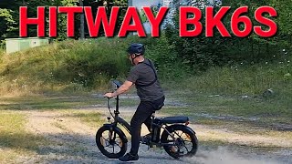 Hitway BK6 EBike Fahrrad Klapprad im Test Offroad und Steigung Review [upl. by Akinej169]