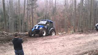 New Holland T4040 and Krpan 55 EH [upl. by Oinimreh]