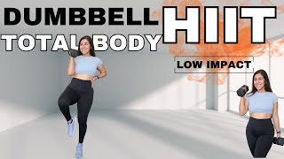 30 Min TOTAL BODY Dumbbell HIIT  No Repeat No Jumping  Fat Burn Workout🔥 [upl. by Bouchard]