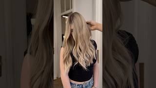 Chaste Blonde 👼🏼 AirTouch Highlights blonde airtouch hairtutorial fryzjerwarszawa hairtok [upl. by Nirat]