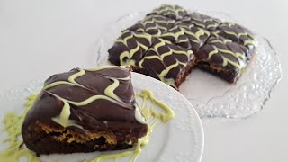 DUBAİ ÇİKOLATALI BROWNİE KEK TARİFİ🍫🥧İZLEMEDEN GEÇMEYİN❗NEFİS OLUYOR😍😋 [upl. by Edea]