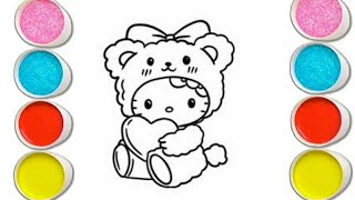 my melody drawing easy my melody drawing for kids and toddlers saniro drawing kitty drawing [upl. by Pammie]