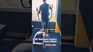 Cross trainer workout crossfit crosstrainer aclrecovery meniscustear recoveryjourney babuman [upl. by Eidua]