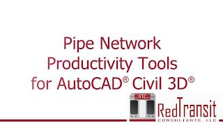 Pipe Network Productivity Tools  Network Quantities Label [upl. by Studner182]