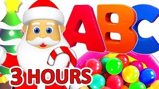 Kids Christmas Songs 3 Hours  Xmas Carols Collection  Jingle Bells Santa Claus Rudolf Frosty [upl. by Lowenstein]