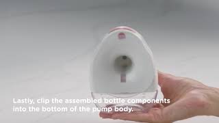 How to assemble your pump  In Bra Wearable Breast Pump [upl. by Alidus]