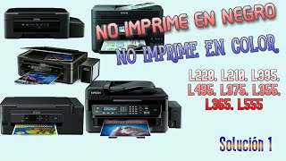 No imprime negro en Epson  Solucion II 2022 [upl. by Sancha]