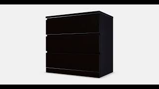 MALM Chest of 3 drawers 4  WebAR  Ecommerce [upl. by Edmonda]